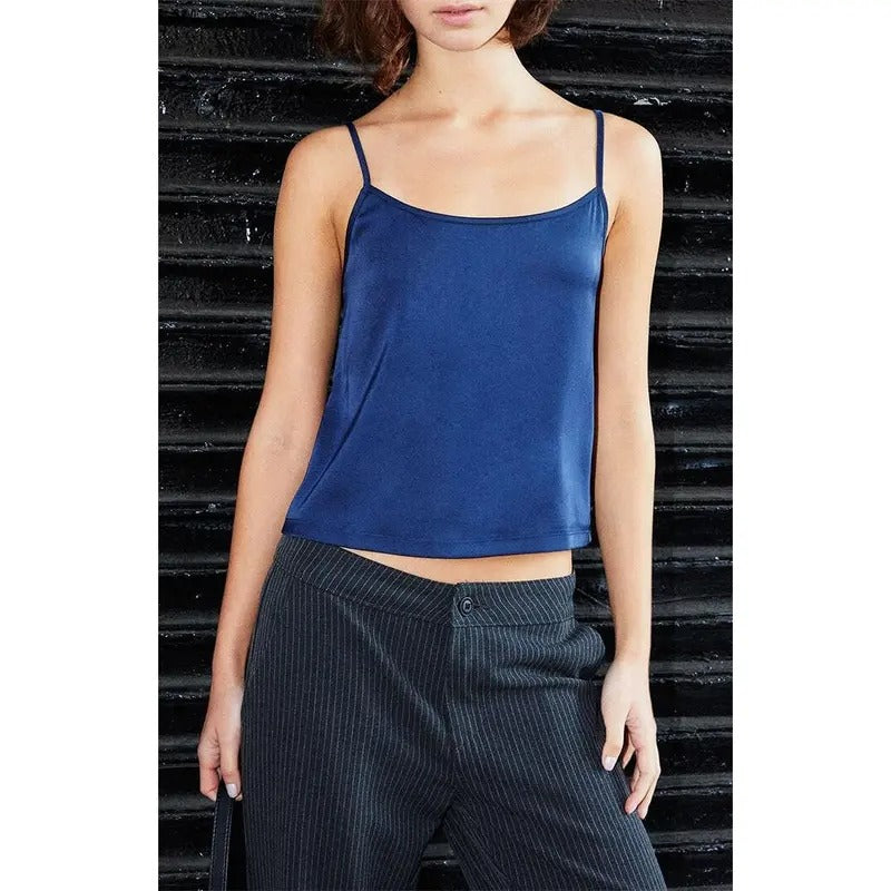 John Galt Women's Navy Belle Tank Top T-Shirts, Hoodie, Sweatshirt | DripVista.com