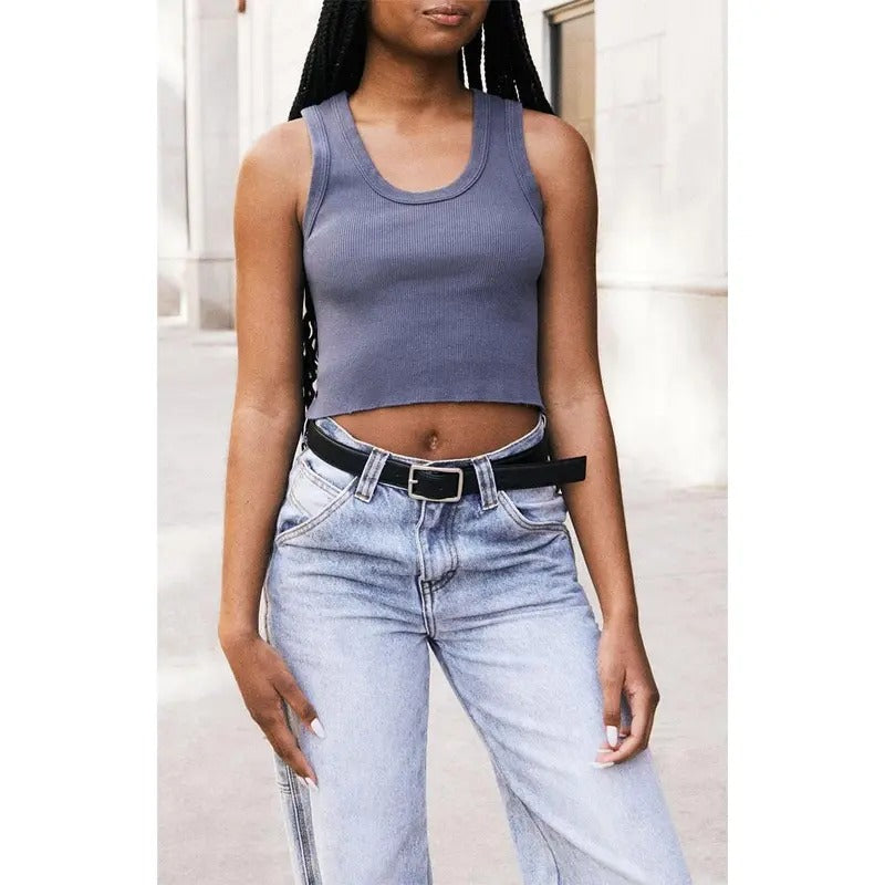 John Galt Women's Navy Connor Tank Top T-Shirts, Hoodie, Sweatshirt | DripVista.com