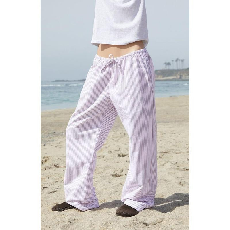 John Galt Women's Red & White Striped Anastasia Lounge Pants T-Shirts, Hoodie, Sweatshirt | DripVista.com