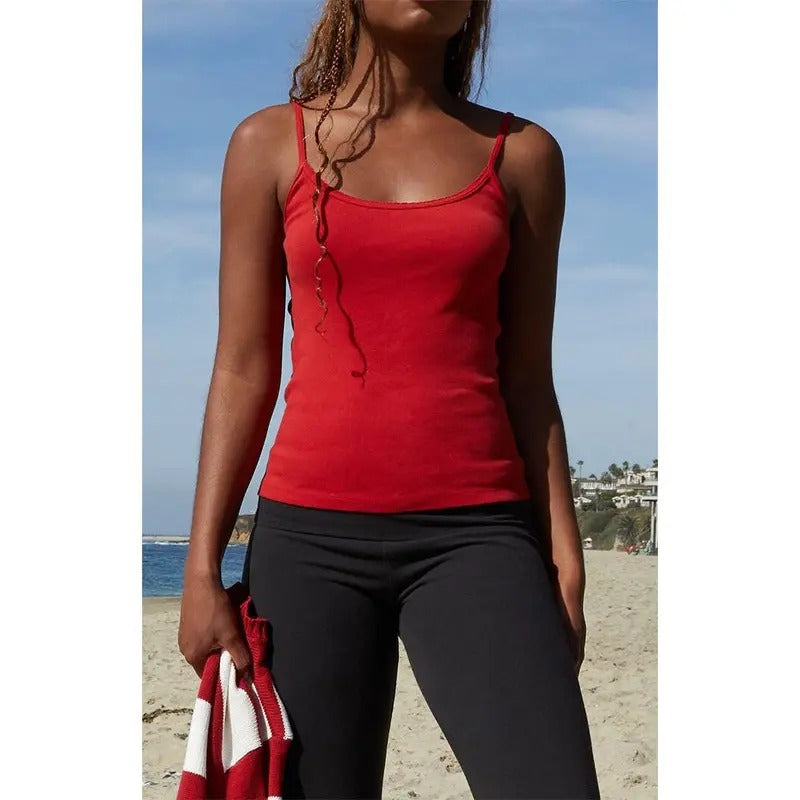John Galt Women's Red Skylar Tank Top T-Shirts, Hoodie, Sweatshirt | DripVista.com