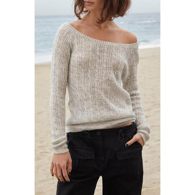 John Galt Women's Silver Elissa Sweater T-Shirts, Hoodie, Sweatshirt | DripVista.com