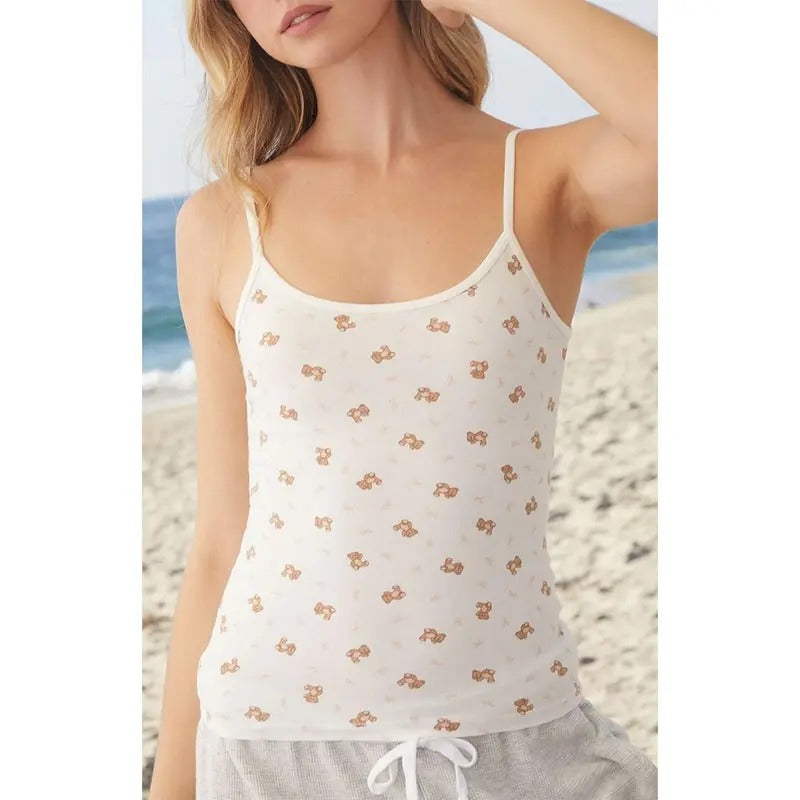 John Galt Women's Skylar Teddy Bear Tank Top T-Shirts, Hoodie, Sweatshirt | DripVista.com