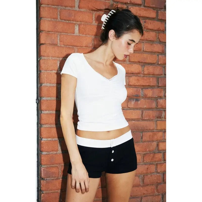 John Galt Women's Thick Ribbed Boyshorts - Multicolor T-Shirts, Hoodie, Sweatshirt | DripVista.com
