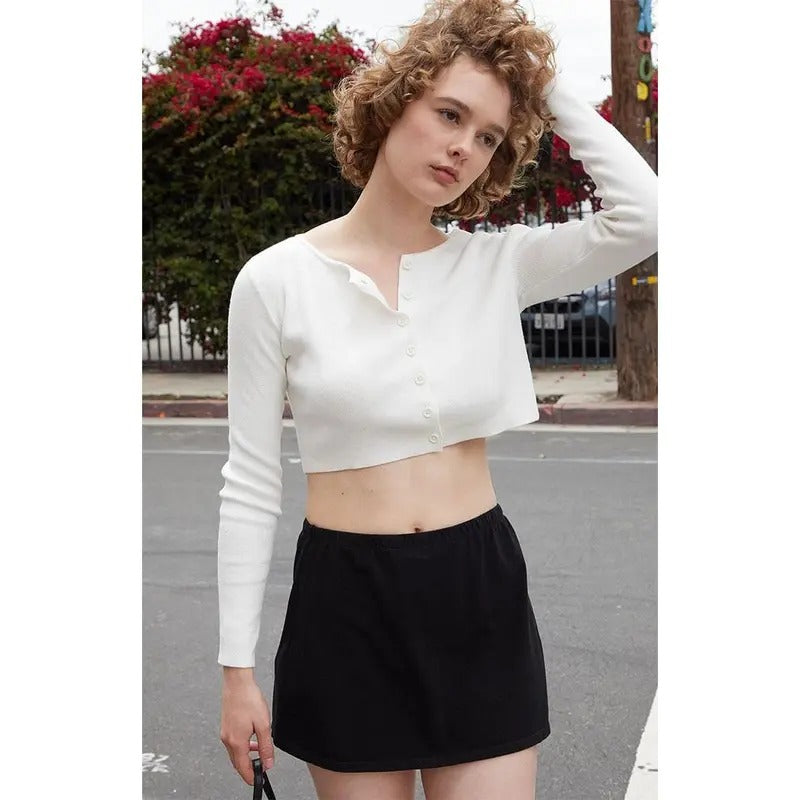 John Galt Women's White Athelia Cardigan T-Shirts, Hoodie, Sweatshirt | DripVista.com