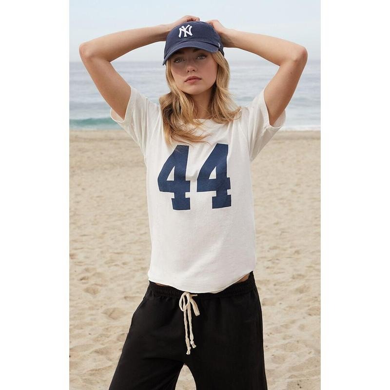 John Galt Women's White Chloe 44 T-Shirt - Multicolor Hoodie, Sweatshirt | DripVista.com