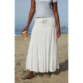 John Galt Women's White Lizzy Maxi Skirt - Multicolor