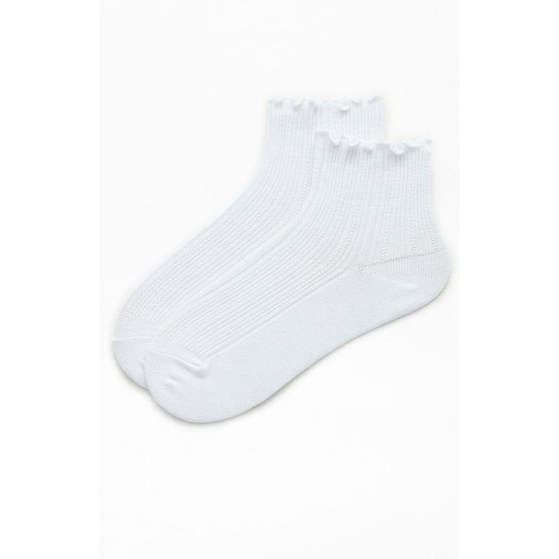 John Galt Women's White Ruffle Ankle Socks T-Shirts, Hoodie, Sweatshirt | DripVista.com