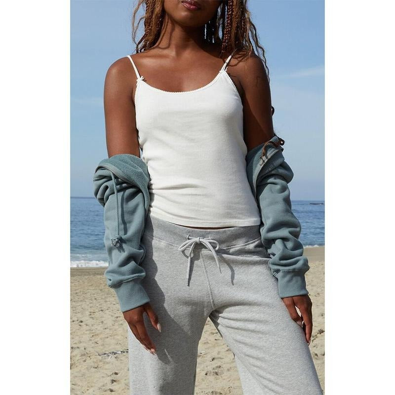 John Galt Women's White Skylar Bows Tank Top T-Shirts, Hoodie, Sweatshirt | DripVista.com