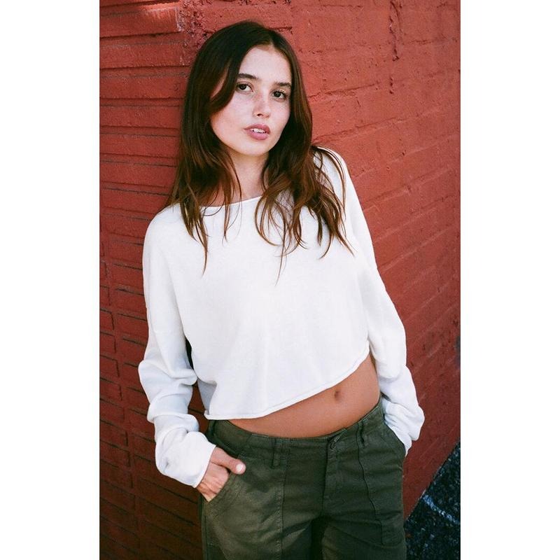 John Galt Women's White Wide Neck Sweater T-Shirts, Hoodie, Sweatshirt | DripVista.com
