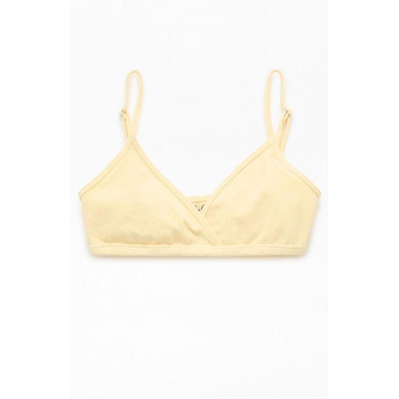 John Galt Women's Yellow Polina Bralette T-Shirts, Hoodie, Sweatshirt | DripVista.com