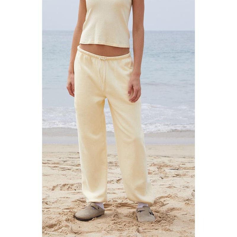 John Galt Women's Yellow Rosa Sweatpants T-Shirts, Hoodie, Sweatshirt | DripVista.com
