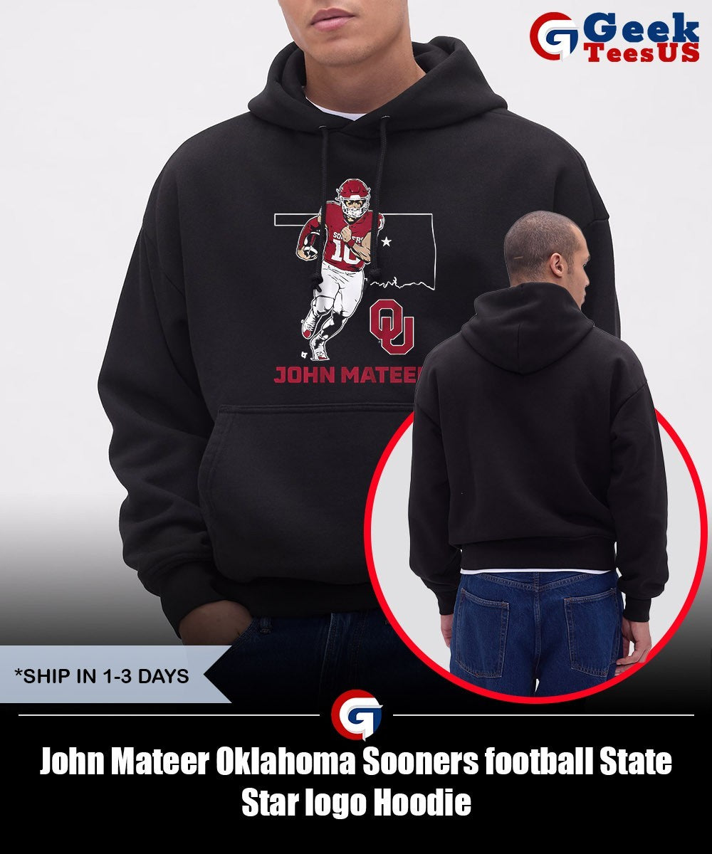 John Mateer Oklahoma Sooners football State Star logo shirt