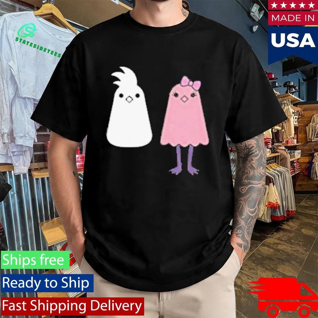 Johnwowcool Just Two Birds Shirt