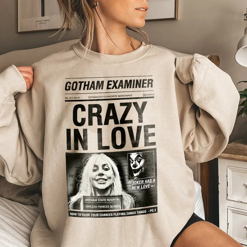 Jokeer: Foliea Deux T-Shirt Featuring Joaquin Phooenix and Laady Gaaga - Perfect for Movie Night Outfits