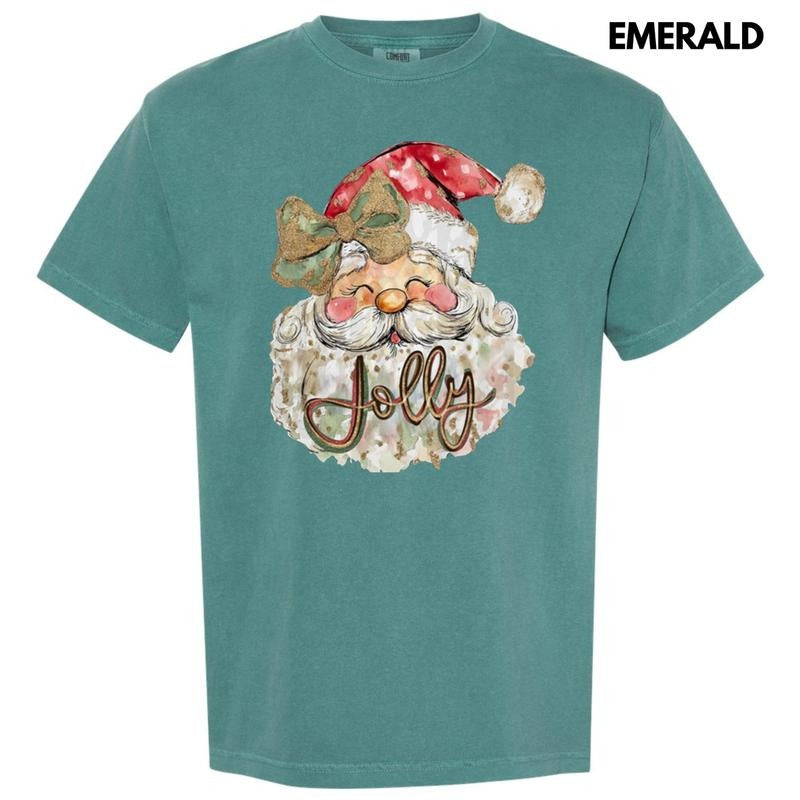Jolly Smiling Santa Comfort Colors T-Shirt Hoodie, Sweatshirt | DripVista.com