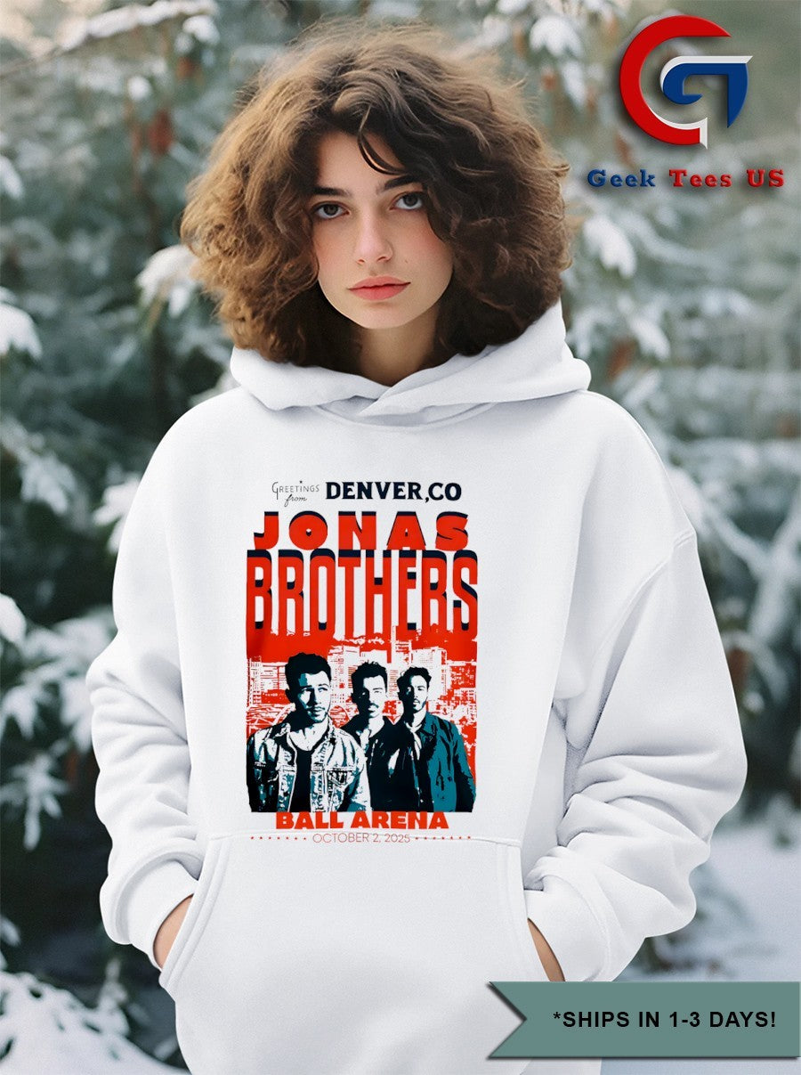 Jonas Brothers Greetings From Your Hometown Denver 2025 Tour shirt