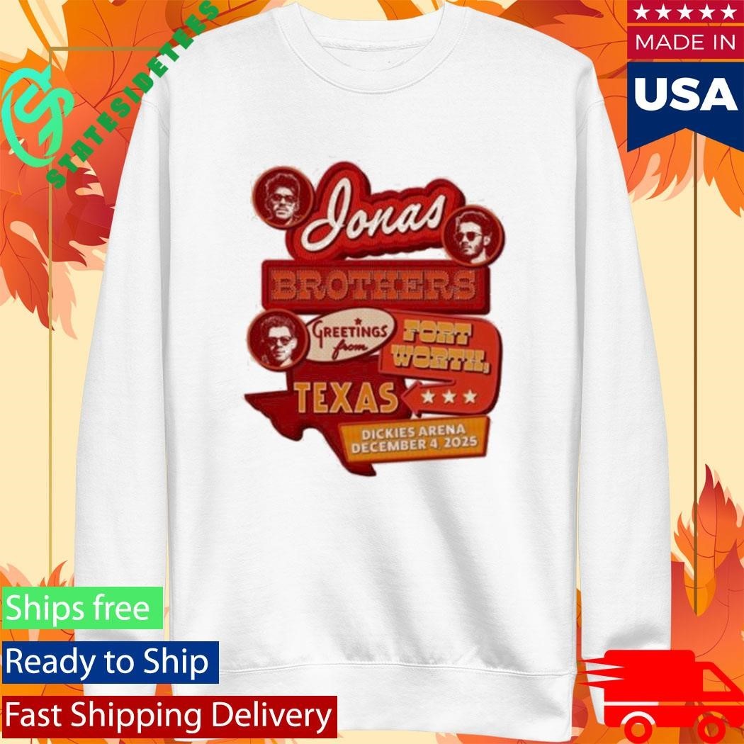Jonas Brothers Greetings From Your Hometown Fort Worth Tx Shirt