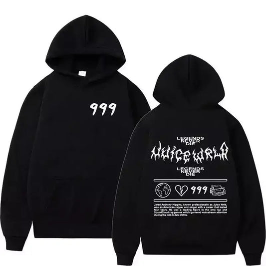 Juice Wrld Rapper Hoodie for Men Women Street Fashion Sweater Popular Hip Hop, Trending Hoodie, Gift For Him, Gift For Her, Gift For Fans