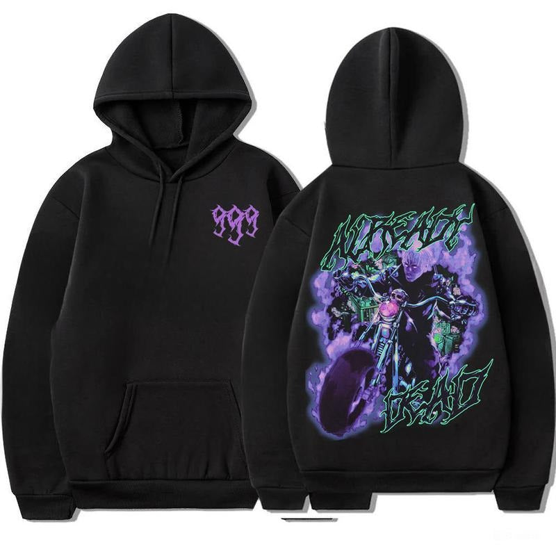 Juice Wrld Songs Hoodie,Hip Hop Rapper Juice Wrld 999 Hoodie, Sweatshirt - Unisex Fashion Graphic Pullover Sweatshirt for Streetwear Enthusiasts Menswear Long Sleeve Casual Wetsuit Crewneck