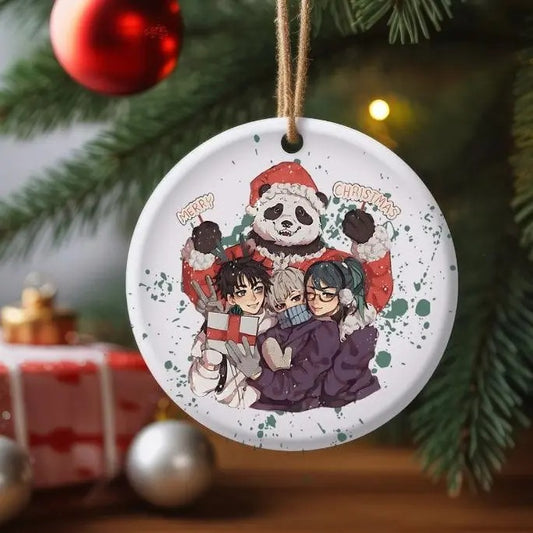 Jujutsu Kaisen Christmas Ornament, Ornament for anime fans, Anime Christmas Ornament, Gift for JJK fans, Christmas gift for anime fan