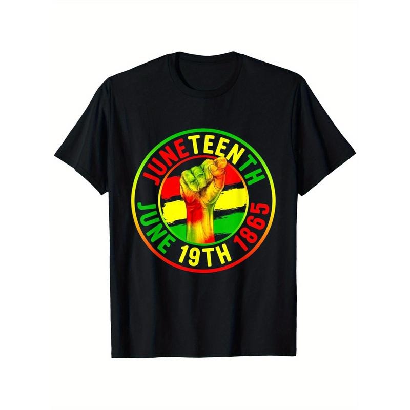 Juneteenth Celebration Men'WB shield Cotton T-Shirt
