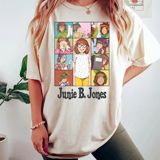 Junie B. Jones Teacher Black Graphic T-Shirt