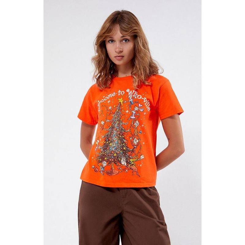 Junk Food Women's The Grinch Whoville T-Shirt Hoodie, Sweatshirt | DripVista.com