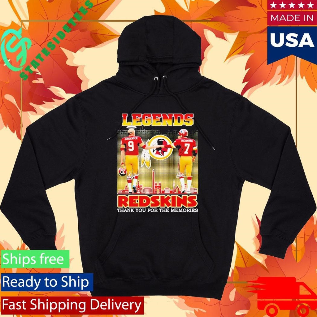Jurgensen Theismann Legends Redskins Thank Yoi For The Memories Shirt