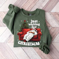 Just Waiting For Christmas Sweatshirt,Santa Claus Shirt,Funny Christmas Shirt,Merry Christmas,Christmas Gift,Christmas Vibes,Holiday  T-shirt, sweater and Hoodie
