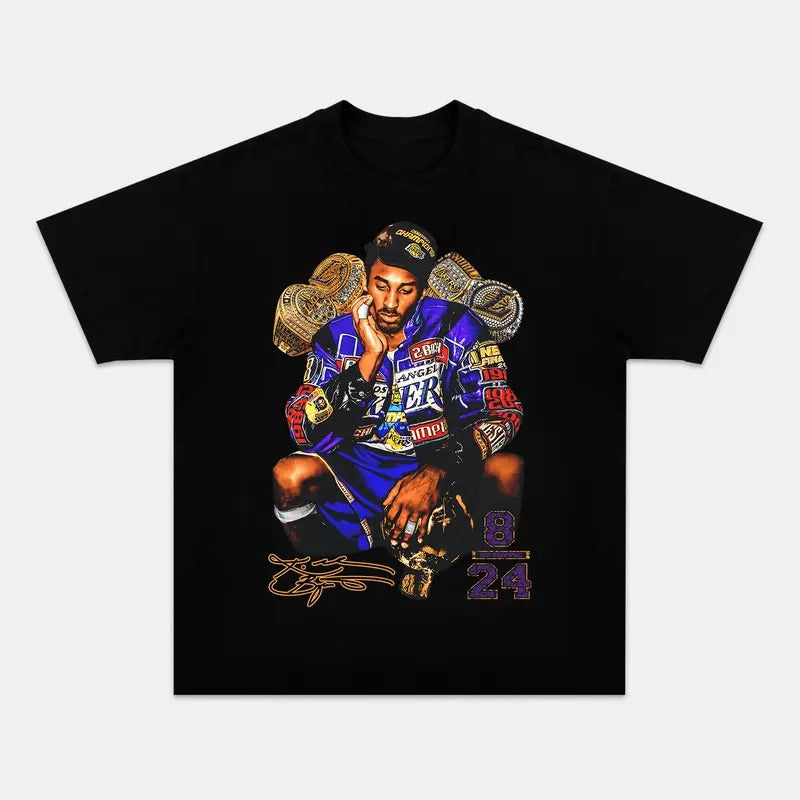 KB24 Legend Rings Graphic Tee - Classic Unisex Graphic Design Hoodie, Sweatshirt | DripVista.com