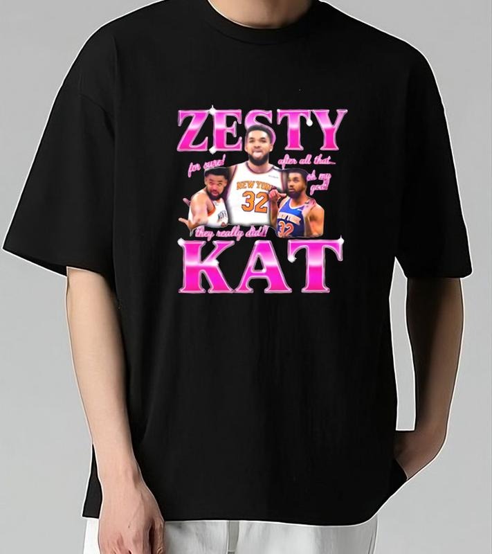 Kacarl Anthholyny Towns Zesty Kat Funny Meme T-Shirt Soft Cotton Fabric Cool and Casual Urban Look Cool and Casual Urban...