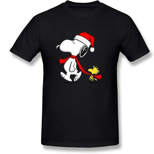 KaiOu Merry Christmas Funny Snoopy Men's O-Neck T-shirt,T-Shirt For Unisex , Gift For Men , Gift For Women Top Womenswear Underwear Human