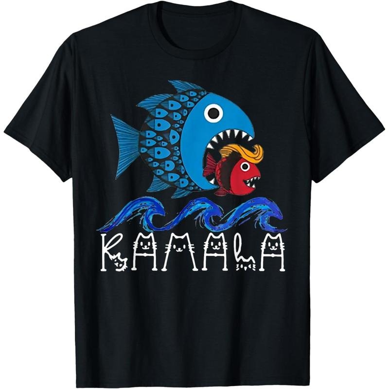 Kamala Fish Eat Fish T-Shirt made in usa Hoodie, Sweatshirt | DripVista.com