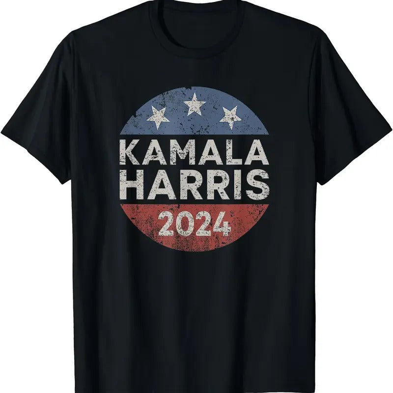 Kamala Harris 2024 For President Retro Button Election T-Shirt Hoodie, Sweatshirt | DripVista.com