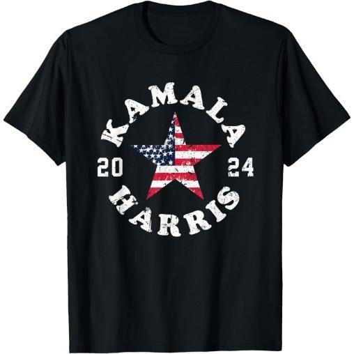 Kamala Harris 2024 President American Flag Vote Kamala T-Shirt Made in USAstyle{n002}2 Hoodie, Sweatshirt | DripVista.com