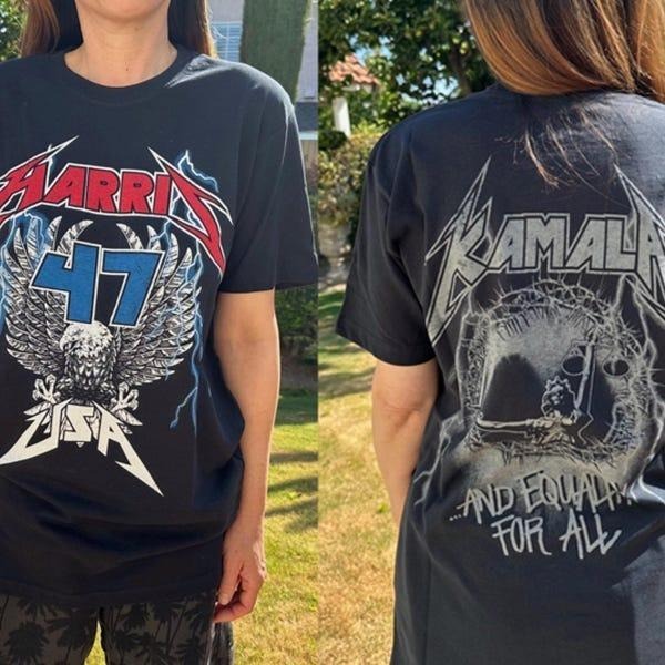 Kamala Harris 47 Eagle T-shirt, Vintage Rock Tee , T-shirt Gift, Vintage Kamala Harris Tshirt , Harris 47,Election 2024, Vote shirt, Harris Shirt