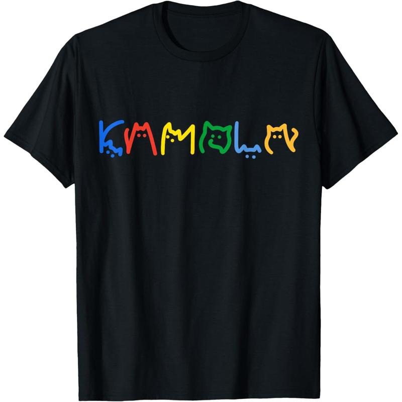 Kamala Harris Cat Lettering Funny T-Shirt made in usa Hoodie, Sweatshirt | DripVista.com