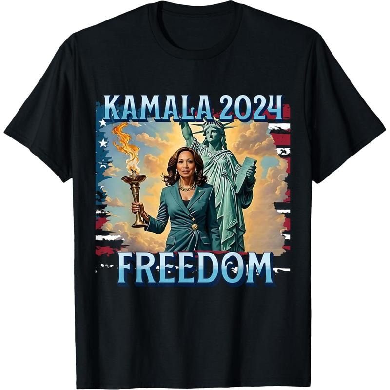 Kamala Harris President Walz 2024 Campaign Election Liberty T-Shirt made in usa Hoodie, Sweatshirt | DripVista.com