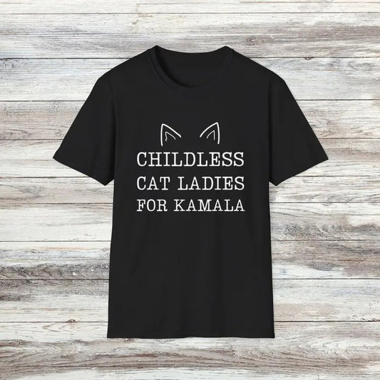Kamala Harris Shirt Childless Cat Ladies for Kamala | Harris 47 | Funny Pro Kamala T-Shirt