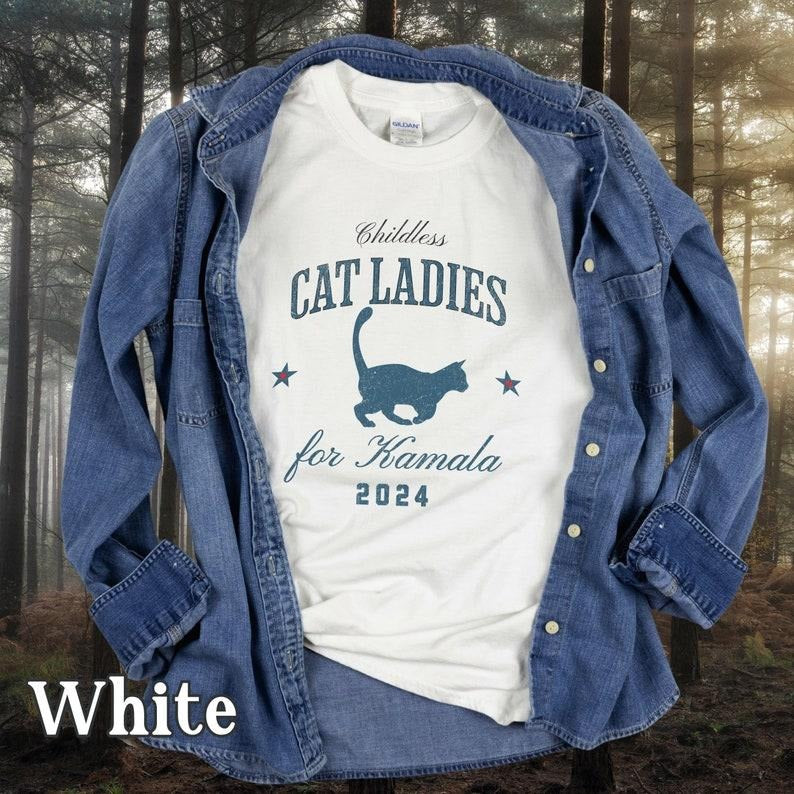 Kamala Harris Shirt Childless Cat Ladies for Kamala Hoodie, Sweatshirt | DripVista.com