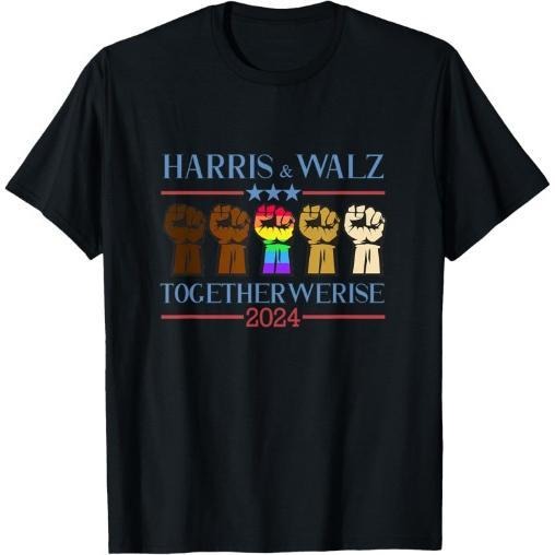 Kamala Harris Tim Walz 2024 Election LGBT Harris Walz Waltz T-Shirt made in usa Hoodie, Sweatshirt | DripVista.com