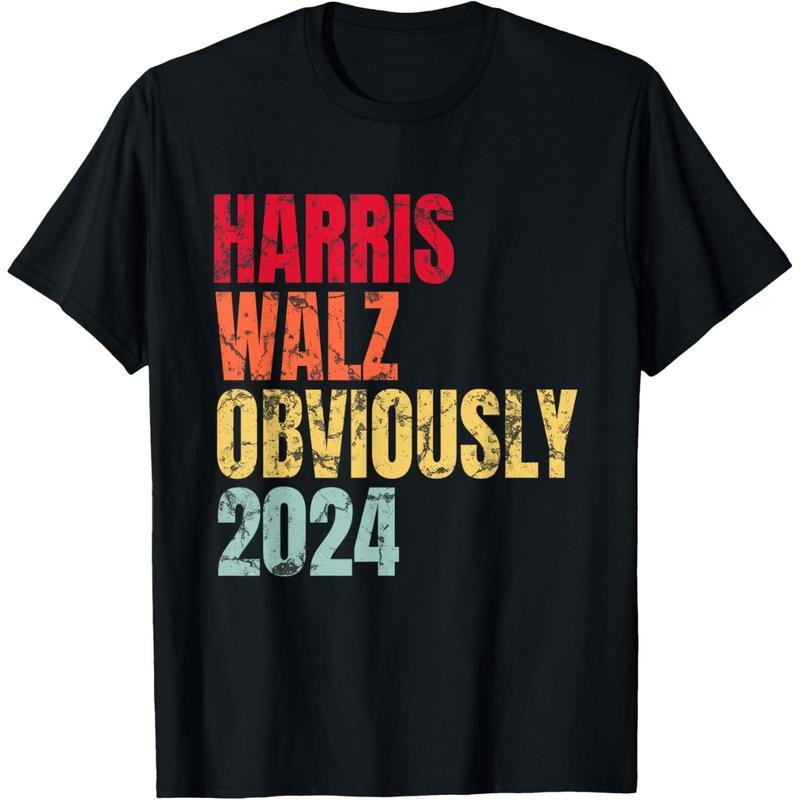 Kamala Harris Tim Walz (Waltz) Harris Walz. Obviously. 2024 T-Shirt made in usa Hoodie, Sweatshirt | DripVista.com