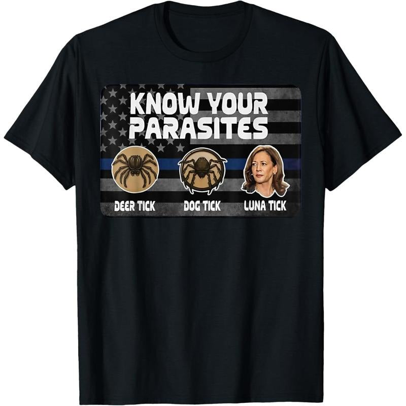 Kamala Know Your Parasites Deer Tick Dog Tick Luna Tick T-Shirt made in usa Hoodie, Sweatshirt | DripVista.com