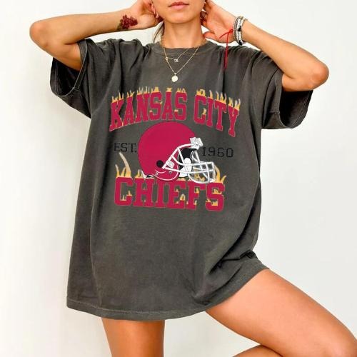 Kansas City Spiky hair fighters Tshirt Retro Style Tshirt Crewneck Vintage Color Graphic Tee Unisex Tshirt Gift For Fan...