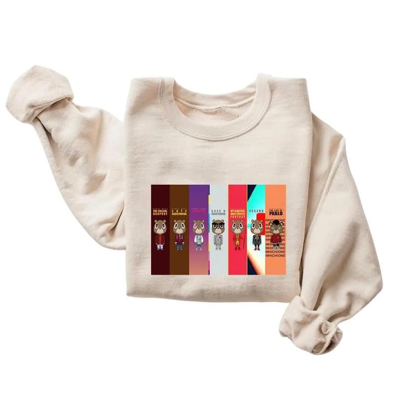 Kanye Albums T-Shirt Sweatshirt Hoodie, Gift For Fan | DripVista.com