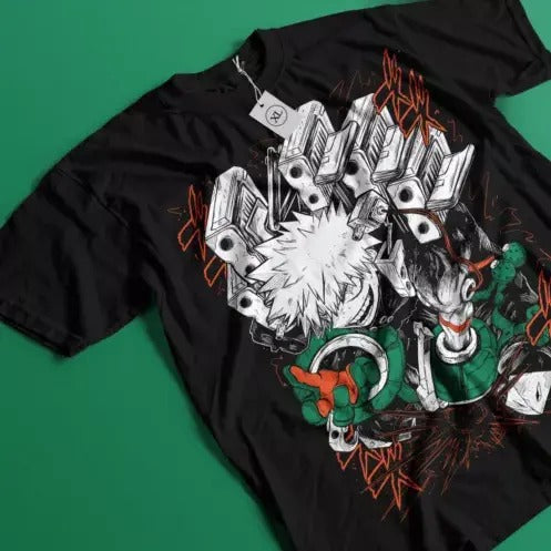 Katsuki Bakugo T-Shirt Manga My Hero Academia Anime Gift Tshirt Tee All Size