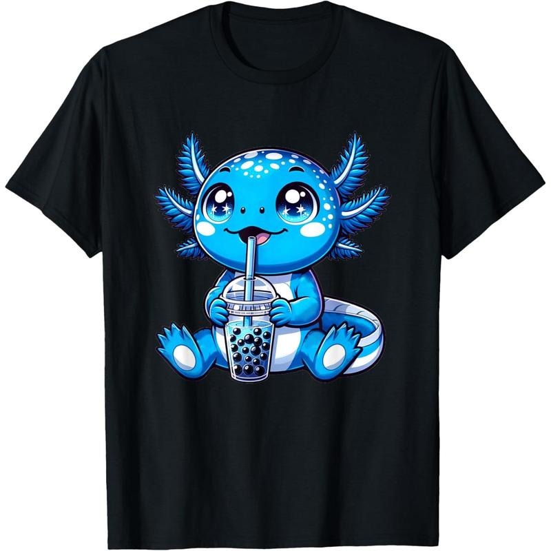 Kawaii Axolotl Boba Tea Anime Bubble Tea Axolotl T-Shirt made in usa Hoodie, Sweatshirt | DripVista.com