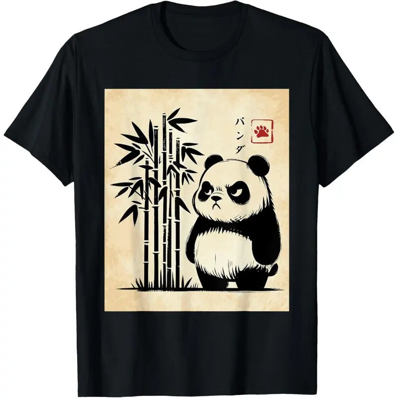 Kawaii Panda Ink Japanese Streetwear Novelty Funny Panda T-Shirt Made in USA Hoodie, Sweatshirt | DripVista.com