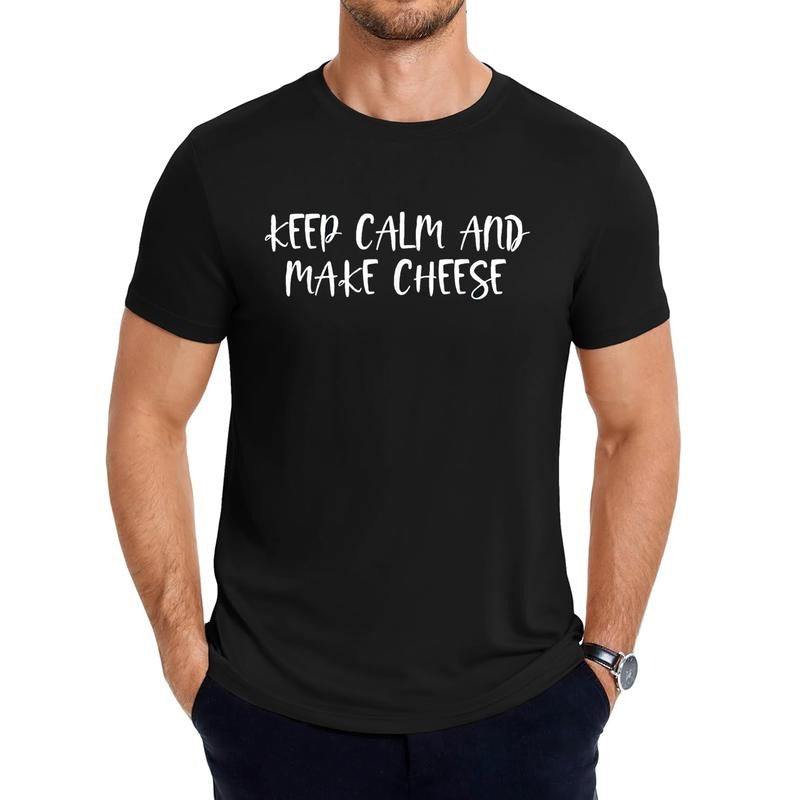 Keep Calm Gunpla brand Make Cheese - Funny Text Saying Design T-Shirt Streetwear Casual Hoodie, Sweatshirt | DripVista.com