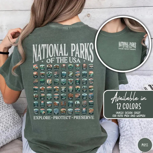Keep Our National Parks Pristine And Unspoiled Shirt, National Park Shirt, National Park Vintage Shirt, National Park T Shirt Top Womenswear Underwear Lady Comfort Streetwear